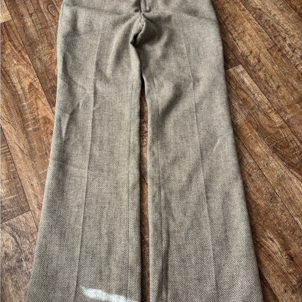 Banana Republic Beige Herringbone Trousers